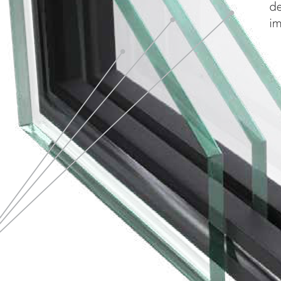 ProVia Endure cutaway — insulated glass unit with warm-edge spacer